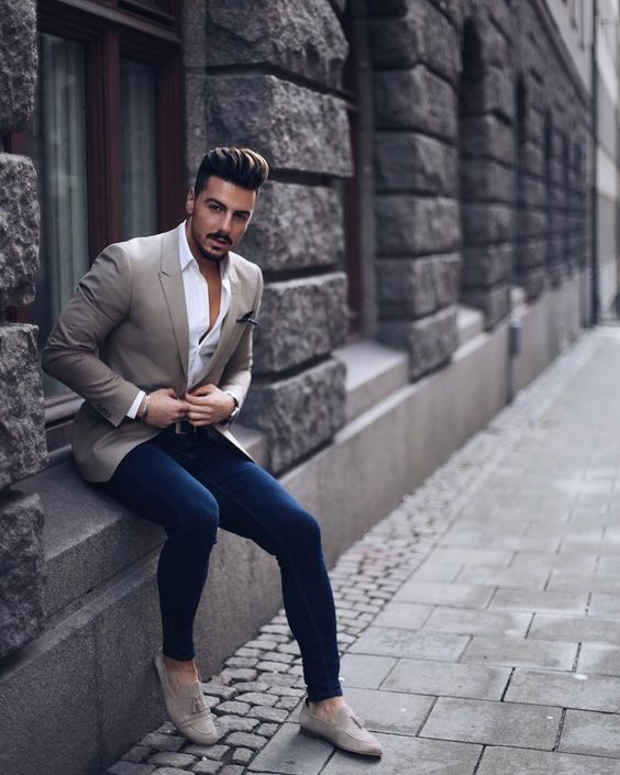 Esporte fino calça hot sale jeans